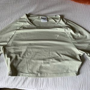 Green gymshark longsleeve crop
